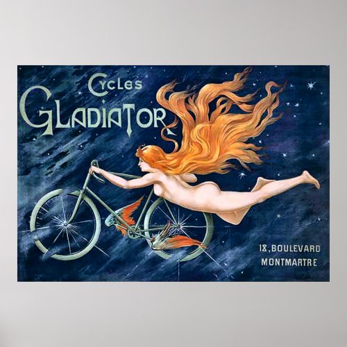 Cycles Gladiator by Georges Massias Vintage Poster