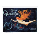 Cycles Gladiator - Vintage Bicycle Poster Print