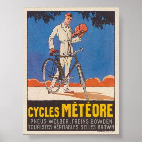 Cycles Mtore France Vintage Poster 1926