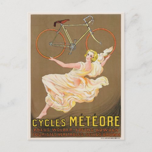 Cycles Mtore Vintage Poster 1926 Postcard