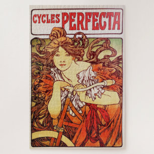 Cycles Perfecta by Alphonse Mucha Jigsaw Puzzle