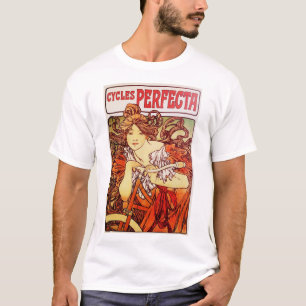 Cycles Perfecta by Alphonse Mucha T-Shirt