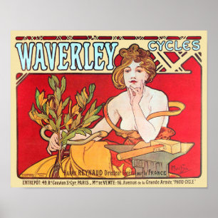 Cycles Waverley, Mucha Poster