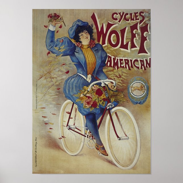 Cycles Wolff American Bicycle Poster (Front)