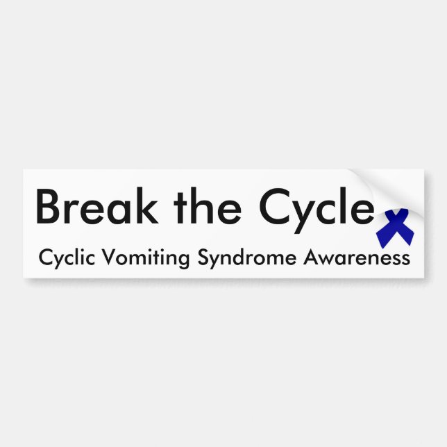 Cyclic Vomiting Syndrome bumper sticker (Front)
