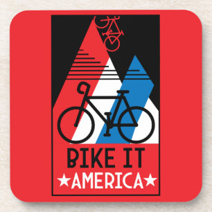 Cycling America Beverage Coaster