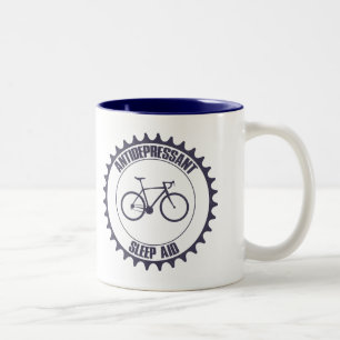 Cycling Antidepressant, Sleep Aid Two-Tone Coffee Mug