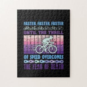 Cycling Art Faster Faster Faster Jigsaw Puzzle