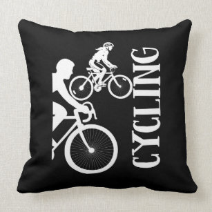 Multicolor 18x18 TropicalTees Cyclepath Vintage Cyclepath for MTB Mountain Bike Riders Throw Pillow 