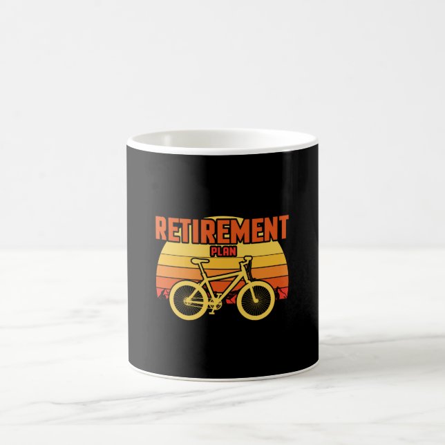 Cycling Bicycle Retirement Plan Funny Coffee Mug (Center)
