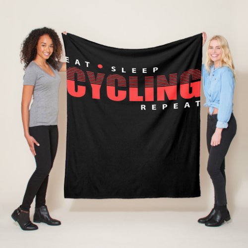 Cycling Bicycle Sport _ Perfect Gift Ideas For Dad Fleece Blanket