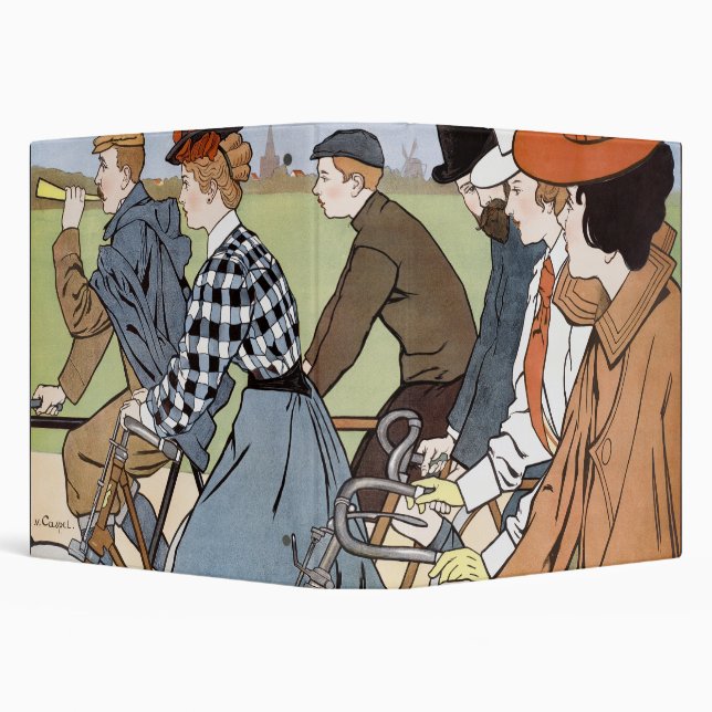 Cycling, Bicycles, Van Caspel 3 Ring Binder (Background)