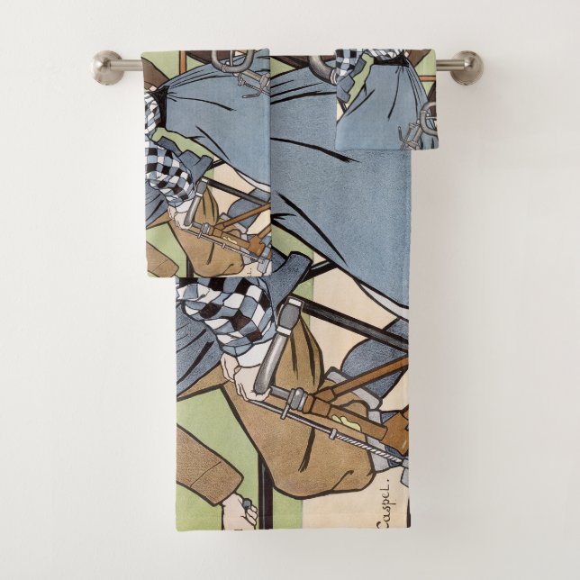Cycling, Bicycles, Van Caspel Bath Towel Set (Insitu)