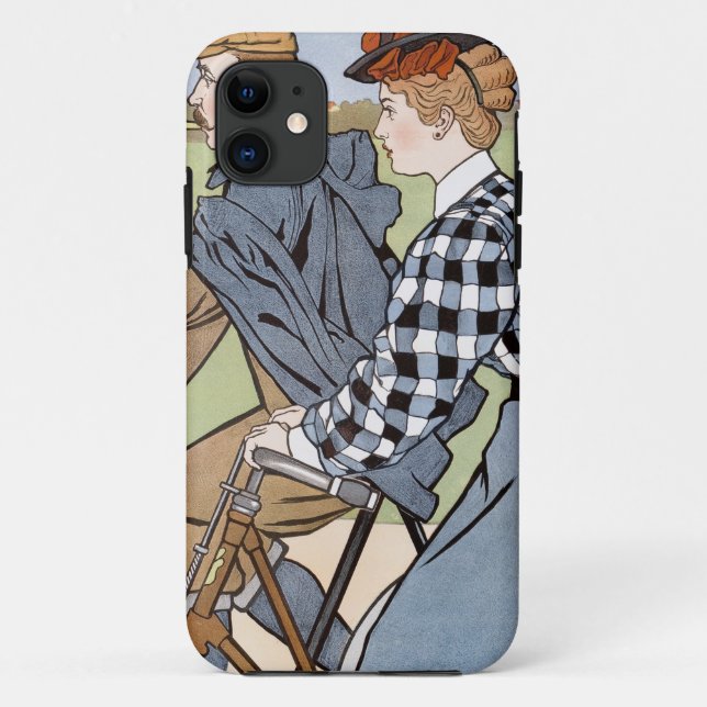 Cycling, Bicycles, Van Caspel Case-Mate iPhone Case (Back)