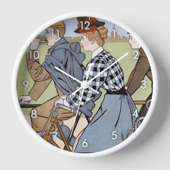 Cycling, Bicycles, Van Caspel Clock (Front)