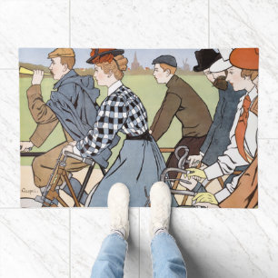 Cycling, Bicycles, Van Caspel Doormat