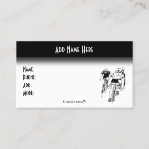 Cycling - Bike 2 Sides Business Card