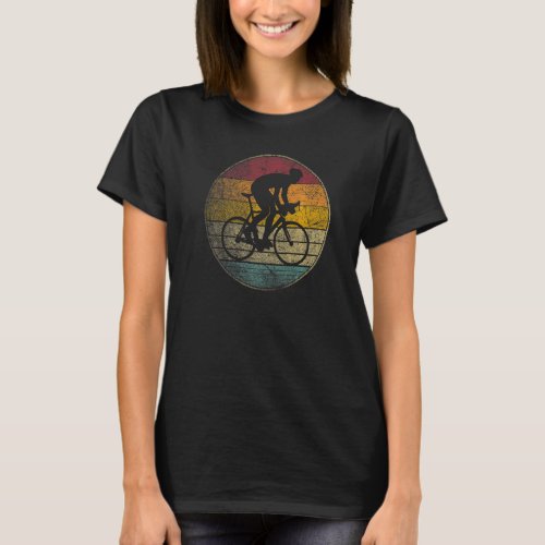 Cycling Bike Bicycle Race Gif Retro Style Vintage T_Shirt