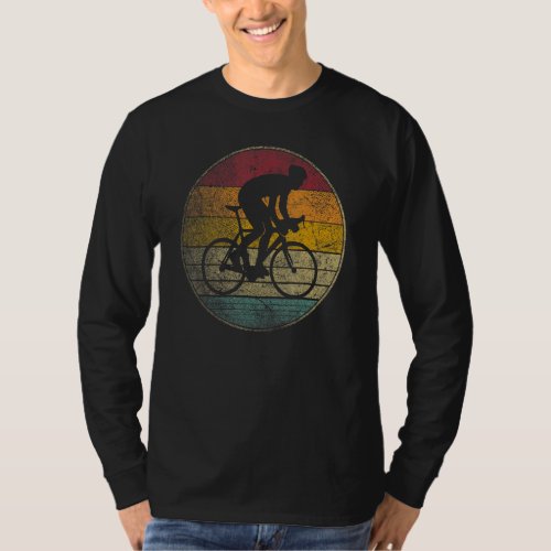 Cycling Bike Bicycle Race Gif Retro Style Vintage T_Shirt