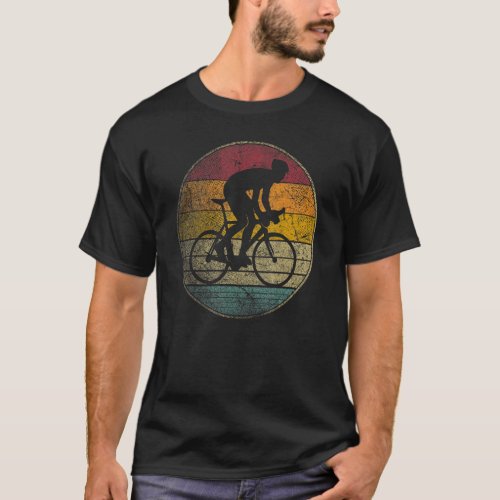 Cycling Bike Bicycle Race Gif Retro Style Vintage T_Shirt