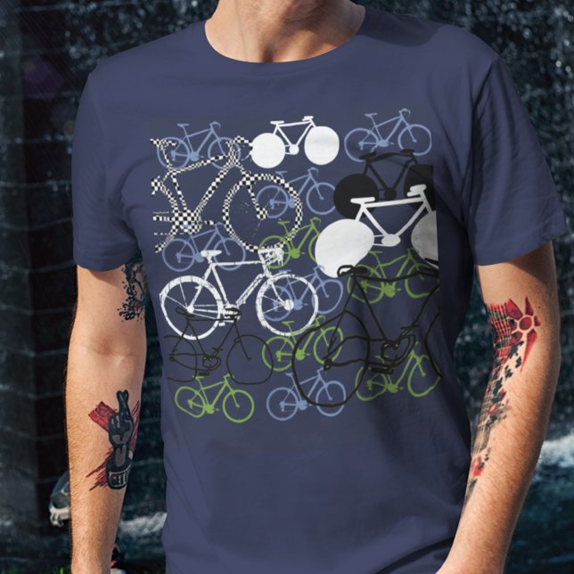 Cycling  bikes-composition T-Shirt (Creator Uploaded)