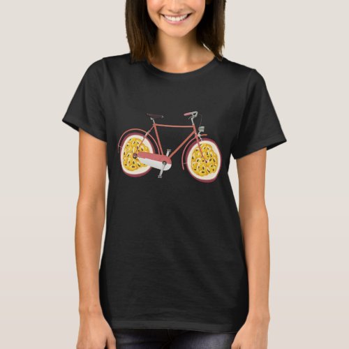 Cycling Biking Bicycle MTB Cyclist Passion Fruit W T_Shirt
