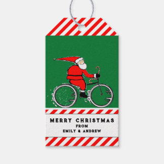 Cycling Biking Christmas Gift Tags