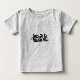 Cycling black drawing baby T-Shirt