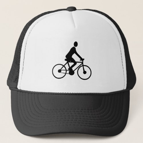 Cycling _ Black Trucker Hat