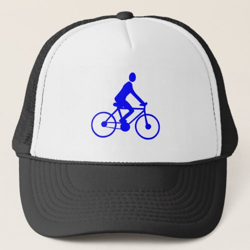 Cycling _ Blue Trucker Hat