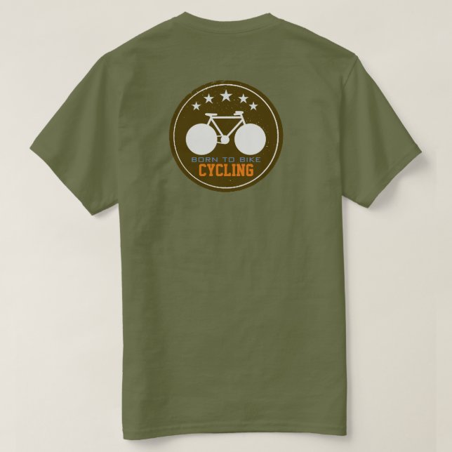 cycling 'born-to-bike', cool T-Shirt (Design Back)
