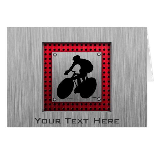 Cycling; Brushed metal look (Front Horizontal)