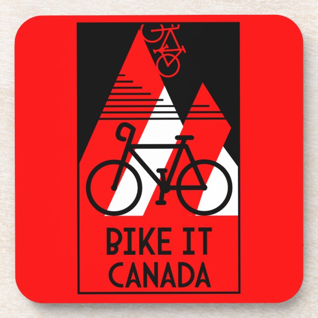 Cycling Canada Beverage Coaster (Front)