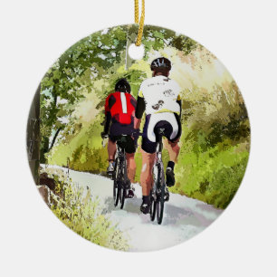 CYCLING CERAMIC ORNAMENT