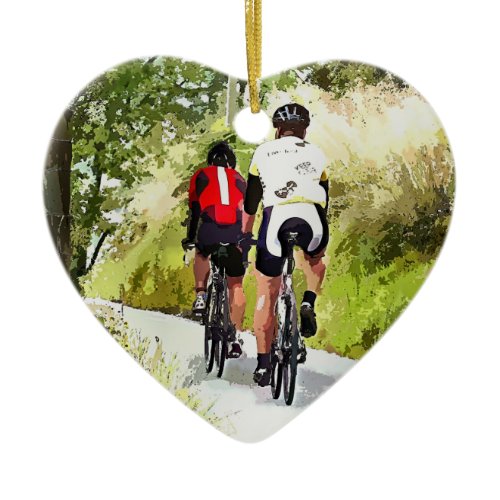 CYCLING CERAMIC ORNAMENT
