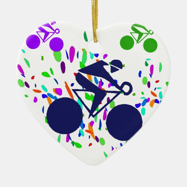 CYCLING CERAMIC ORNAMENT (Front)