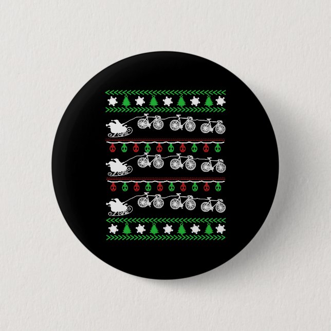 CYCLING CHRISTMAS BUTTON (Front)