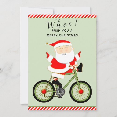 cycling Christmas holiday cards