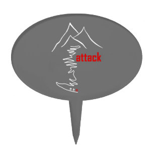 Cycling Climb, Attack Cake Topper
