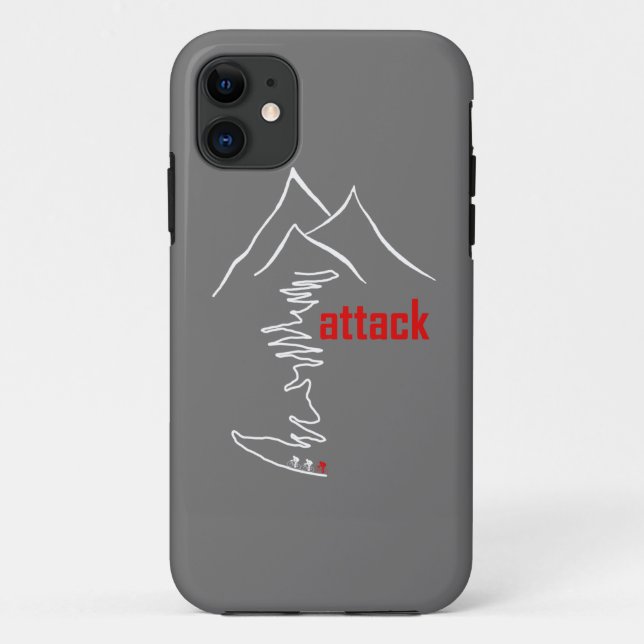 Cycling Climb, Attack Case-Mate iPhone Case (Back)