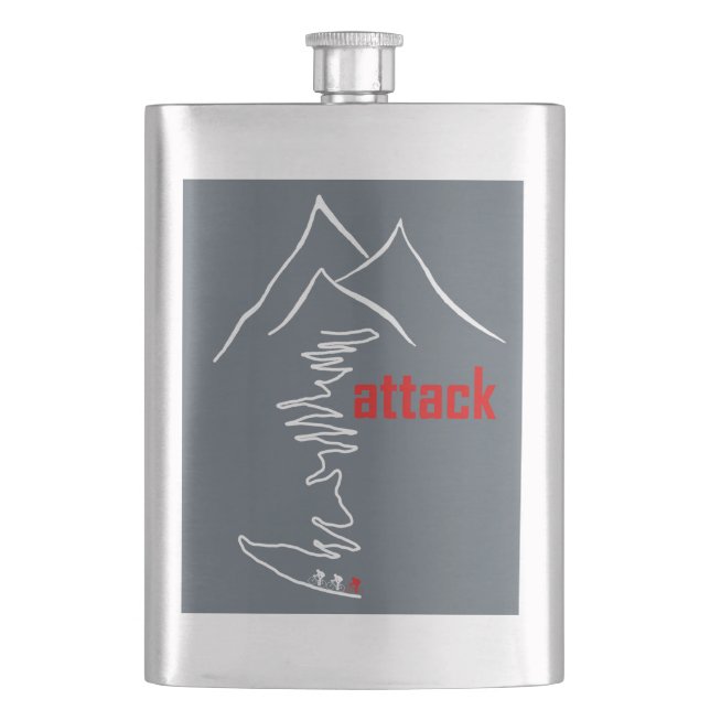 Cycling Climb, Attack Flask (Front)