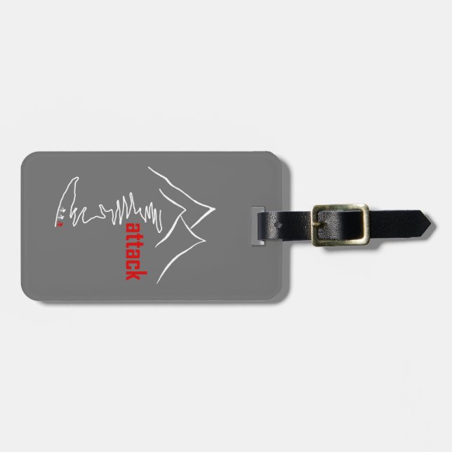 Cycling Climb, Attack Luggage Tag (Front Horizontal)