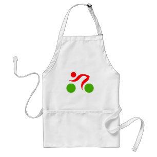 Cycling cool logo adult apron