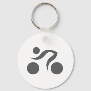 Cycling cool logo keychain