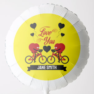 Cycling Couple Romantic Gift Balloon