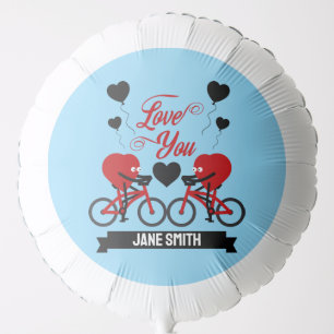 Cycling Couple Romantic Gift Balloon