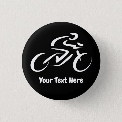 Cycling Cyclist Bicycle Custom  Button