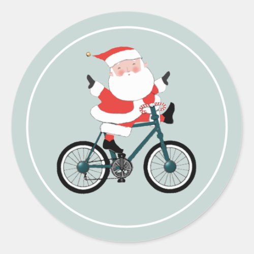 Cycling Cyclist Biker Holiday Classic Round Sticker