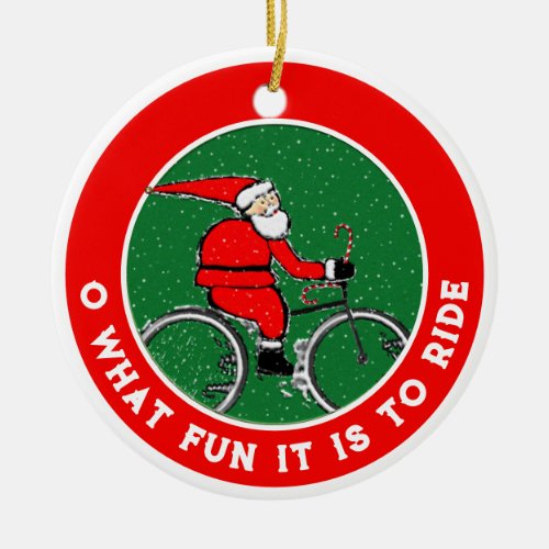 Cycling Cyclist Collectible Ceramic Ornament