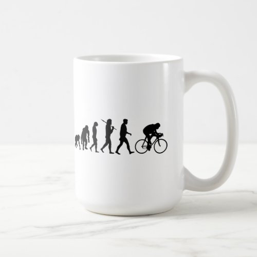 Cycling Cyclists evolution Bicycle Riders Cycle Coffee Mug